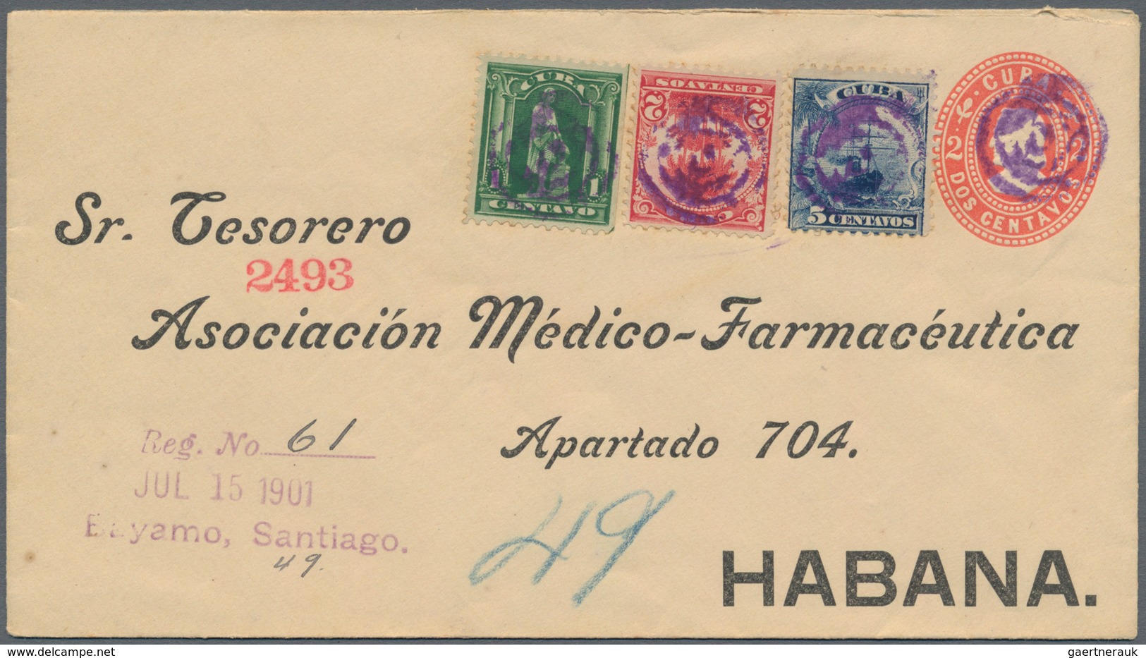 Cuba: 1900/1965 (ca.), Holding Of Apprx. 200 Commercial Covers/cards/used Stationeries, Incl. Airmai - Otros & Sin Clasificación