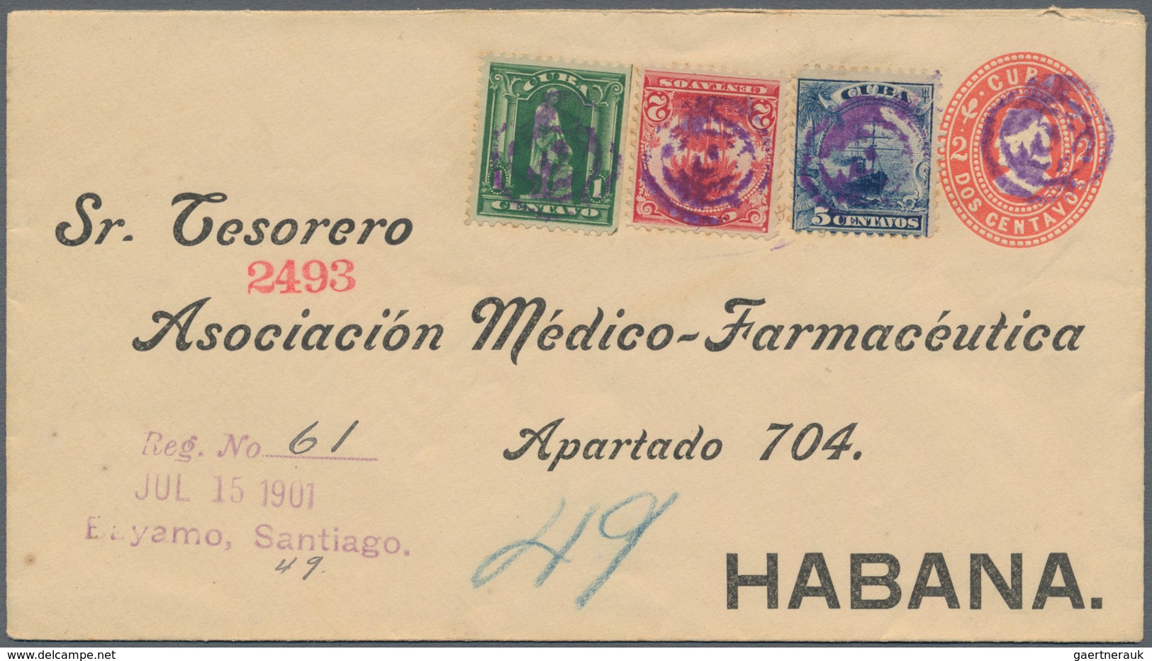 Cuba: 1900/1965 (ca.), Holding Of Apprx. 200 Commercial Covers/cards/used Stationeries, Incl. Airmai - Autres & Non Classés