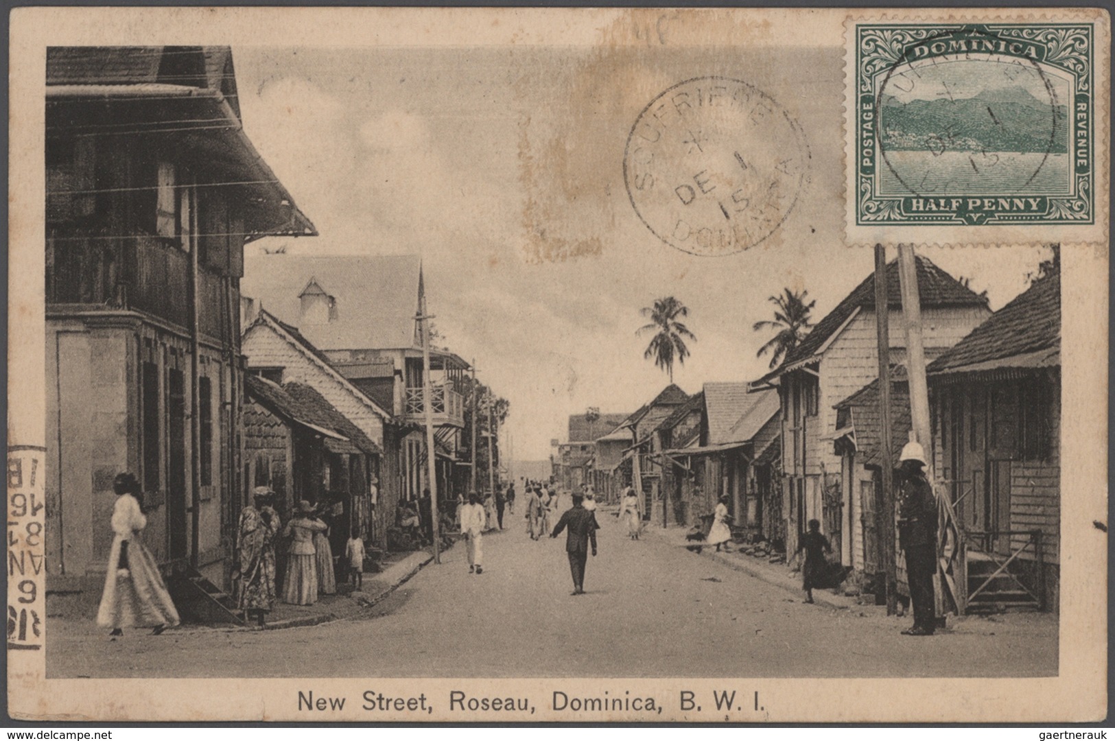 Dominica: 1881/2000, Accumulation Of Approx. 130 Covers, Cards And Postal Stationeries (incl. Postal - Dominique (1978-...)