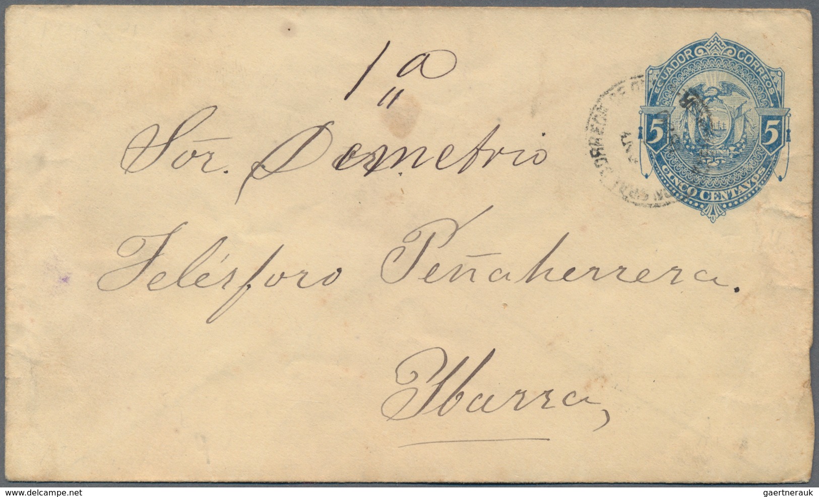 Ecuador: 1884/1980 (ca.), Accumulation Of Approx. 200 Covers, Cards And Unused, CTO-used And Used Po - Equateur