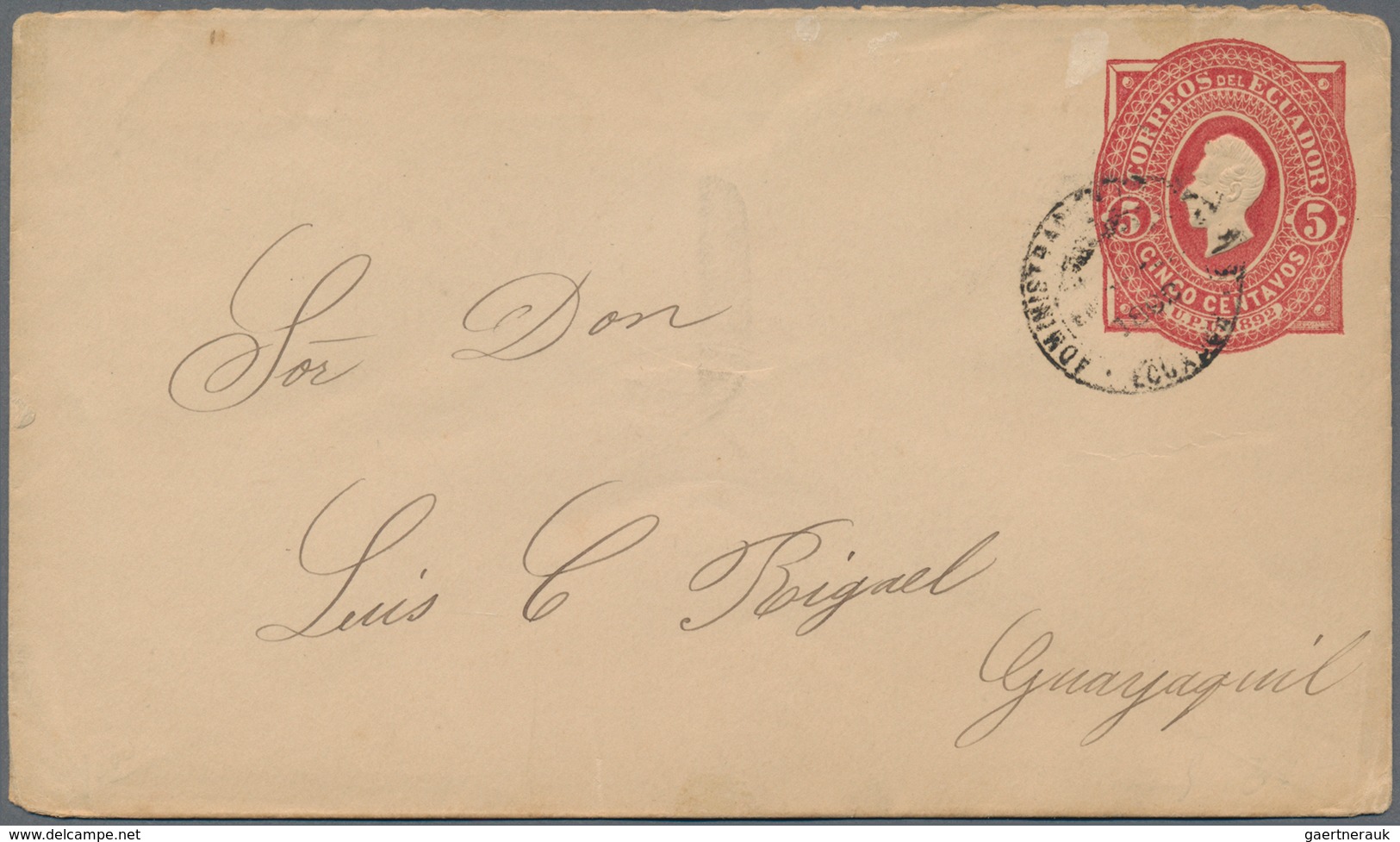 Ecuador: 1884/1980 (ca.), Accumulation Of Approx. 200 Covers, Cards And Unused, CTO-used And Used Po - Equateur