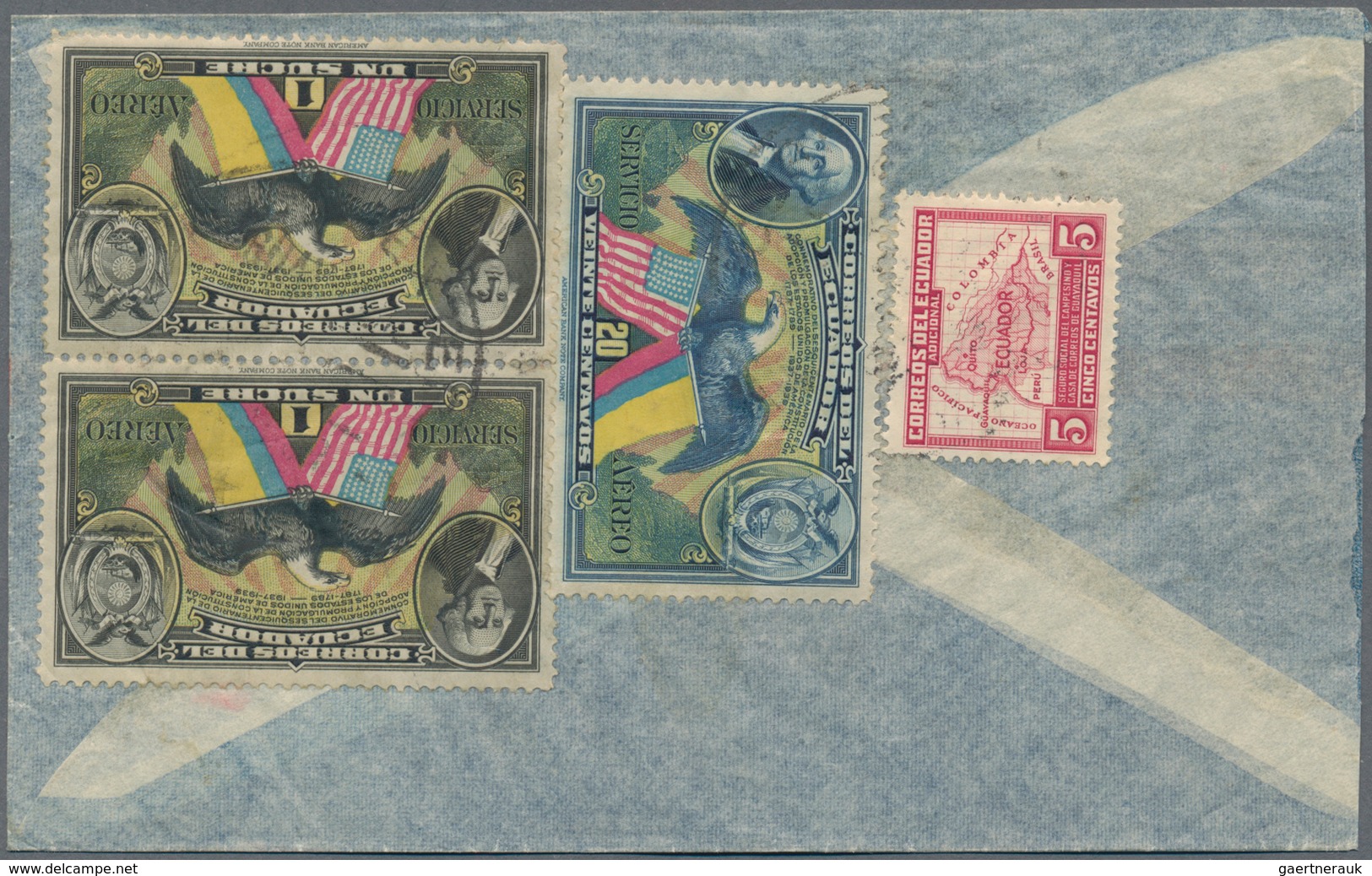 Ecuador: 1884/1980 (ca.), Accumulation Of Approx. 200 Covers, Cards And Unused, CTO-used And Used Po - Ecuador