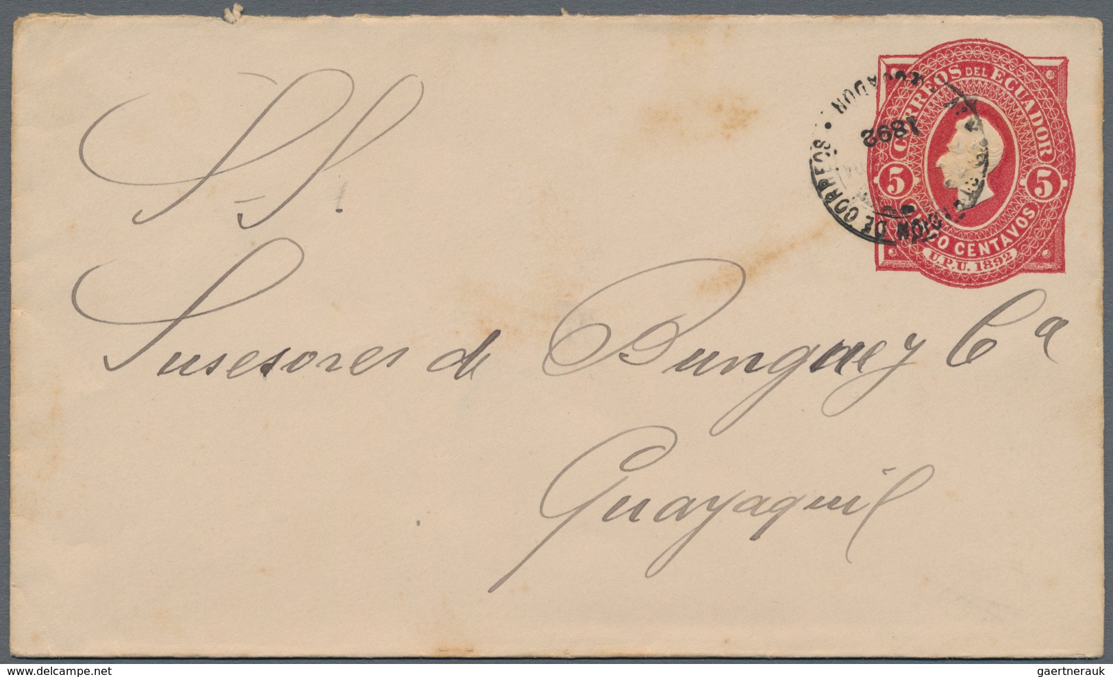 Ecuador: 1884/1980 (ca.), Accumulation Of Ca. 240 Covers And Unused And Used Postal Stationeries (po - Equateur