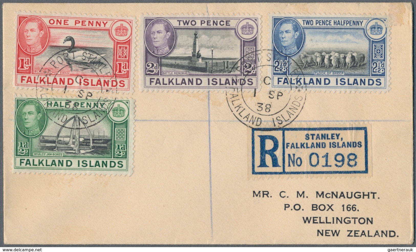 Falklandinseln: 1914/99 holding of ca. 300 postal stationary (unfolded aerograms, registered envelop