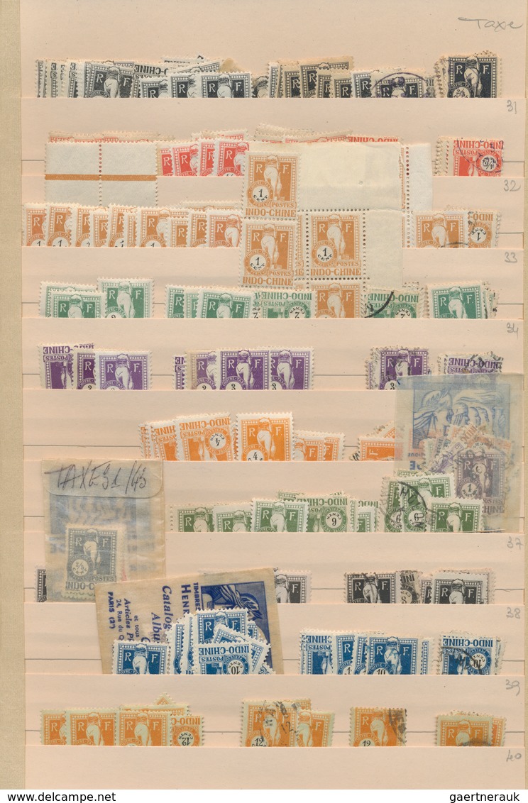 Französisch-Indochina: 1889/1949, Comprehensive Mint And Used Holding In A Thick Album, Comprising G - Gebraucht