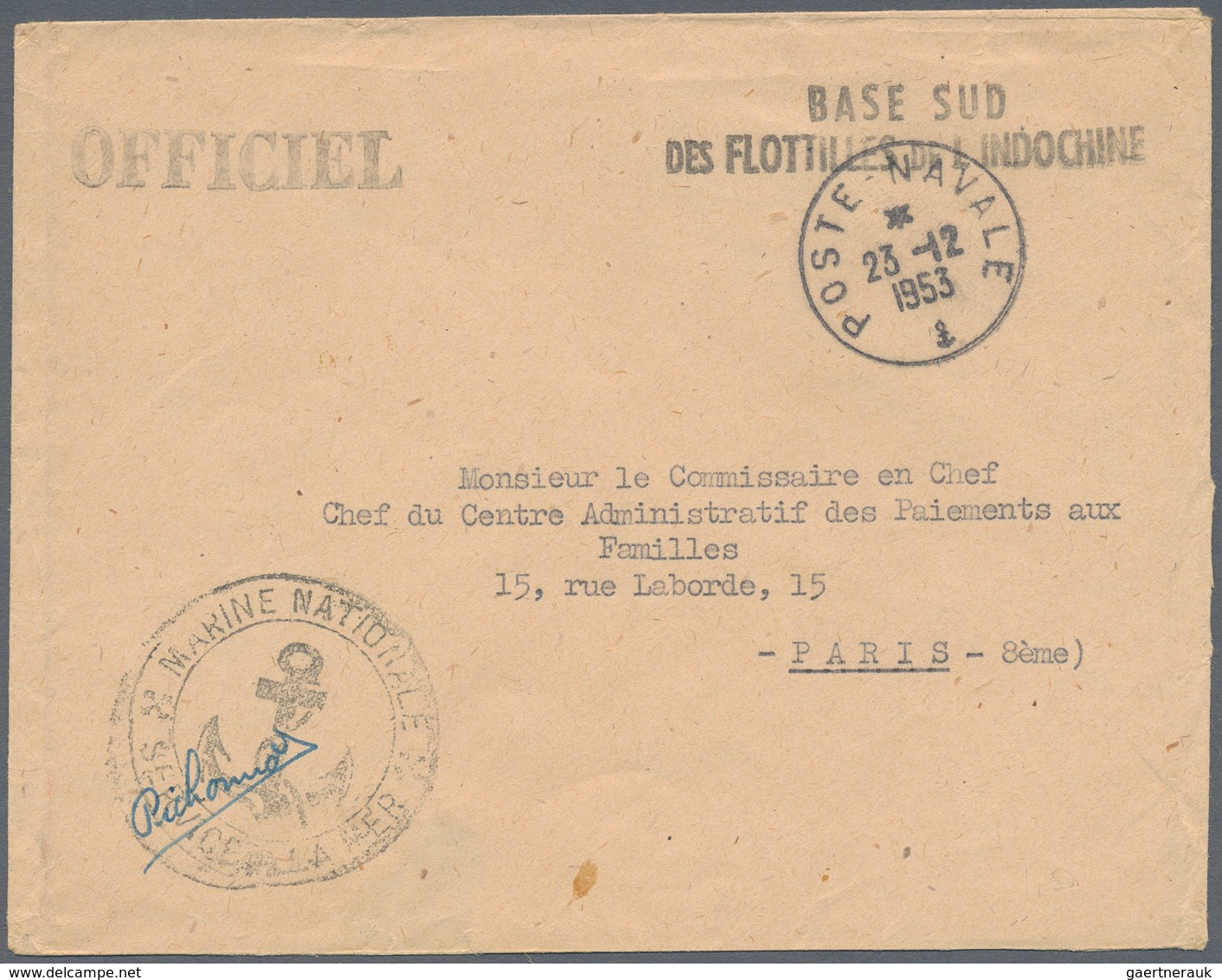 Französisch-Indochina: 1892/1954, sophisticated balance of apprx. 140 covers/cards, showing a nice r