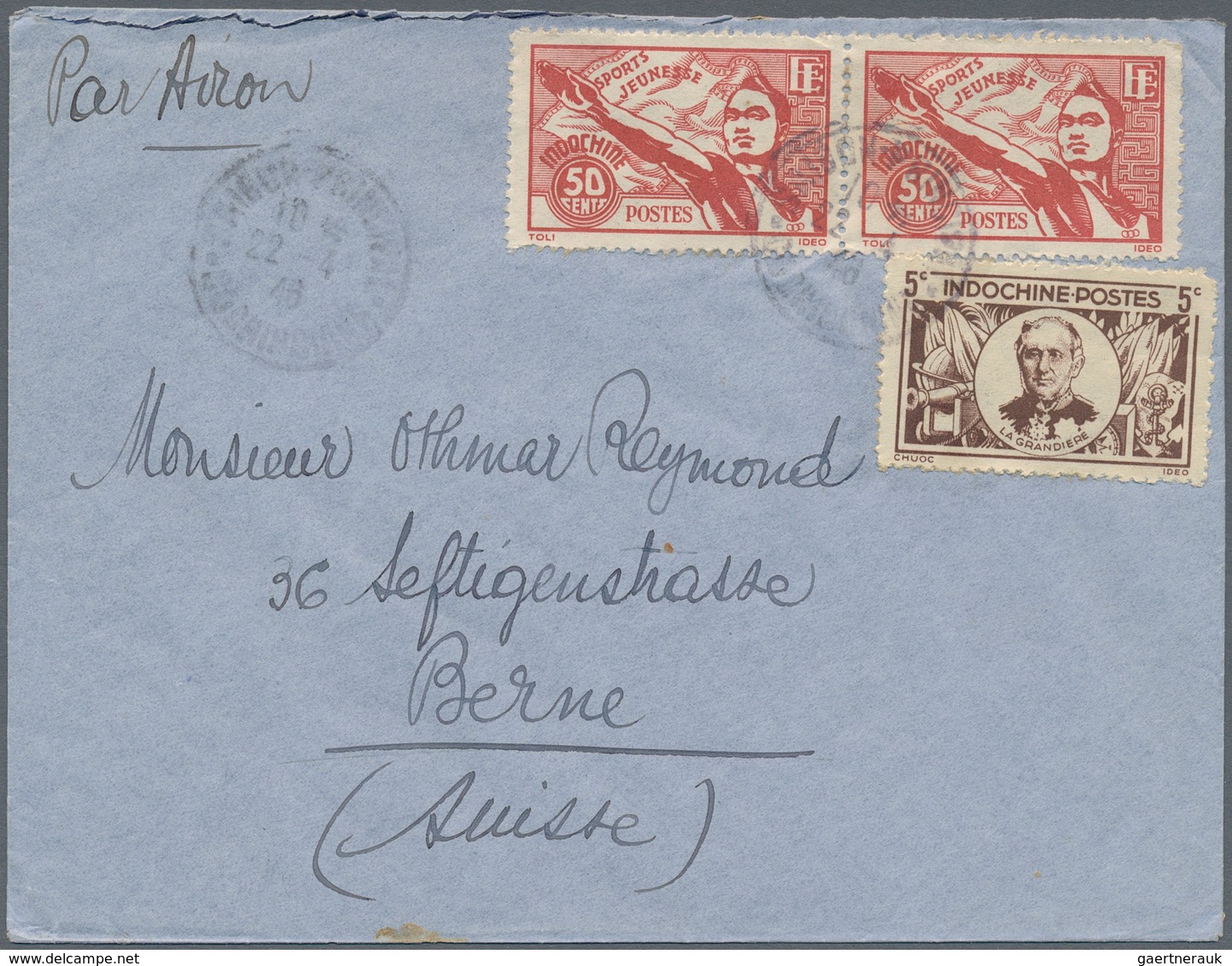 Französisch-Indochina: 1892/1954, sophisticated balance of apprx. 140 covers/cards, showing a nice r