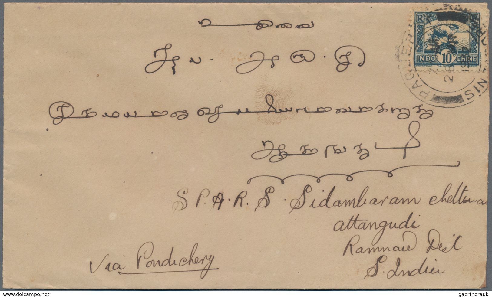 Französisch-Indochina: 1920's-30's: 34 Covers Sent To India (most Of Them Registered), Bearing Vario - Gebruikt