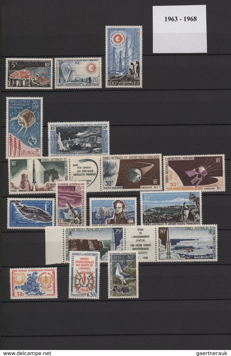 Französische Gebiete In Der Antarktis: 1955/2014, MNH Collection In A Stockbook, Appears To Be Compl - Lettres & Documents