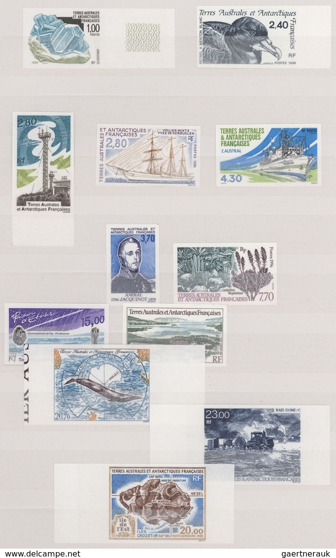 Französische Gebiete In Der Antarktis: 1956/1997, MNH Collection/assortment In A Stockbook, Incl. 19 - Cartas & Documentos