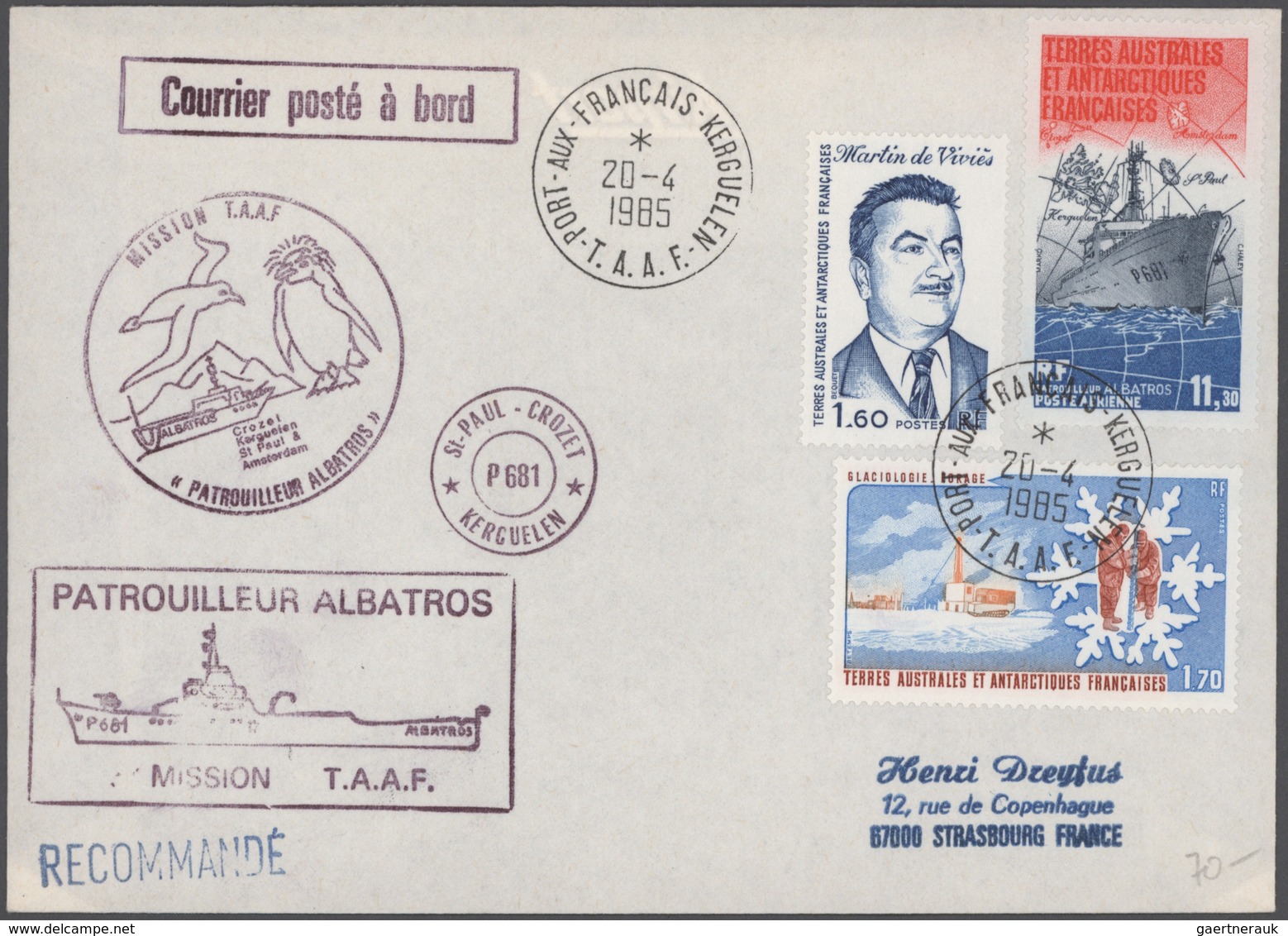 Französische Gebiete In Der Antarktis: 1972/2007, Collection Of Apprx. 200 Covers/cards, Showing A N - Storia Postale