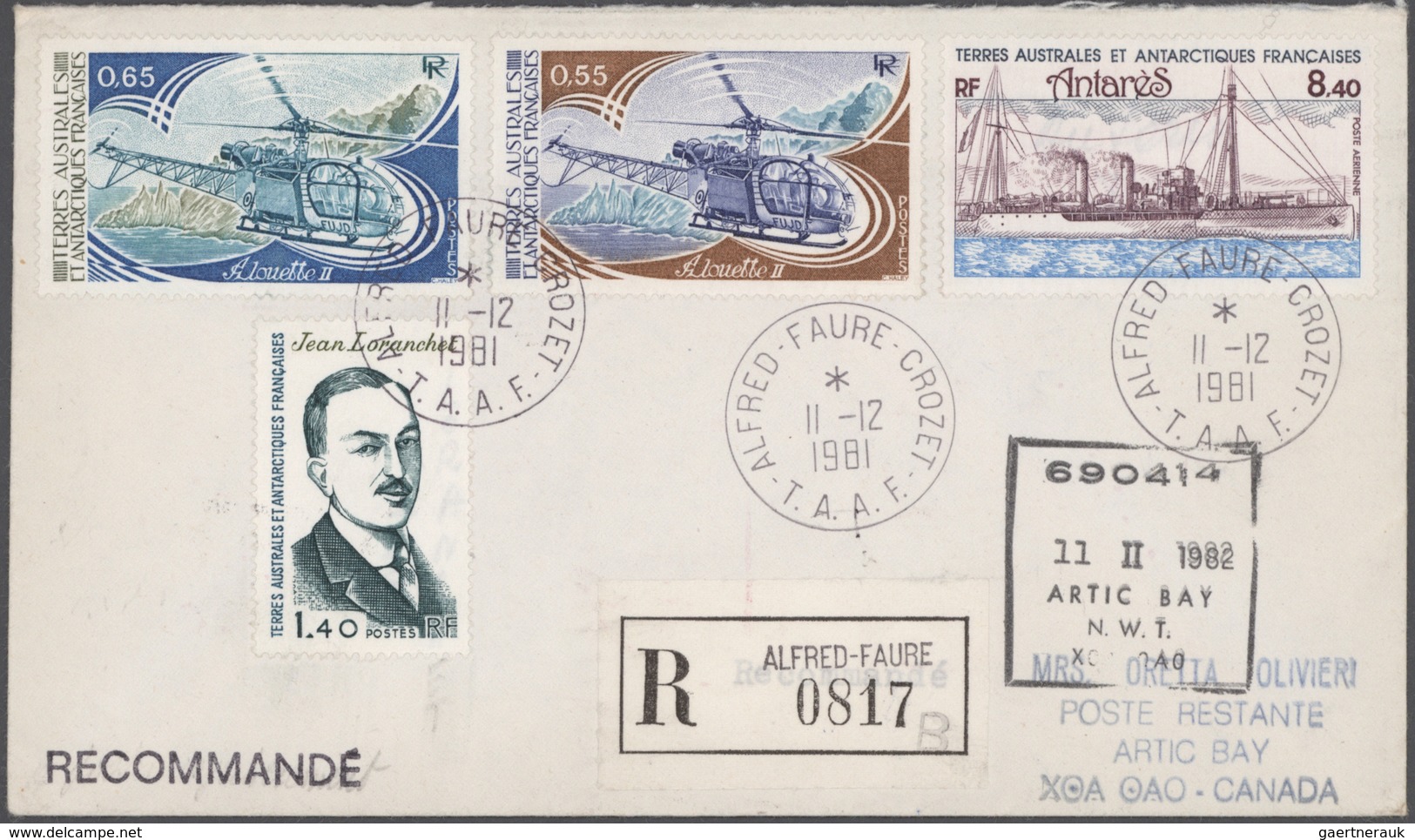 Französische Gebiete In Der Antarktis: 1976/2005, Collection Of Apprx. 200 Covers/cards, Showing A N - Lettres & Documents