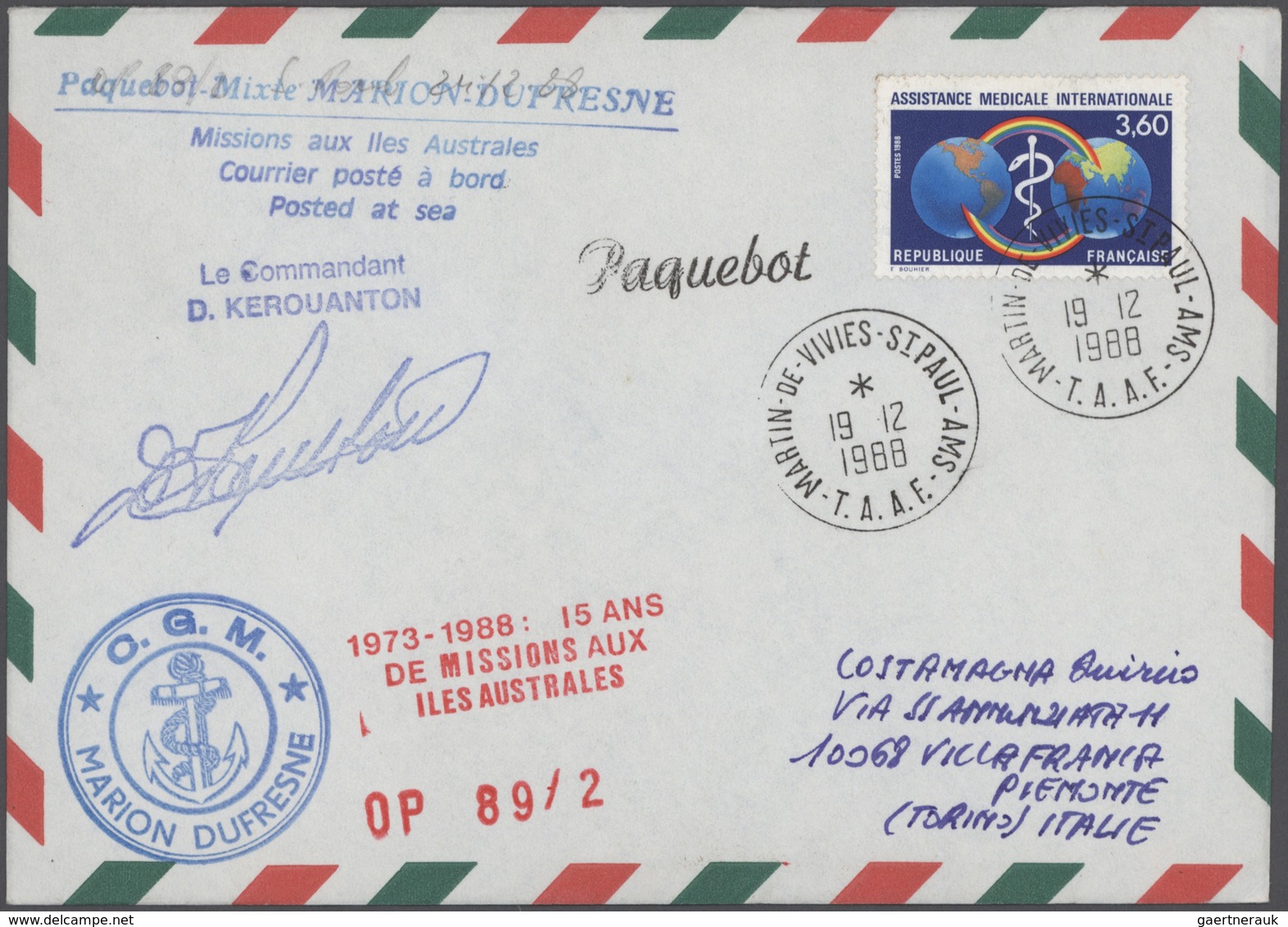 Französische Gebiete In Der Antarktis: 1976/2005, Collection Of Apprx. 200 Covers/cards, Showing A N - Lettres & Documents