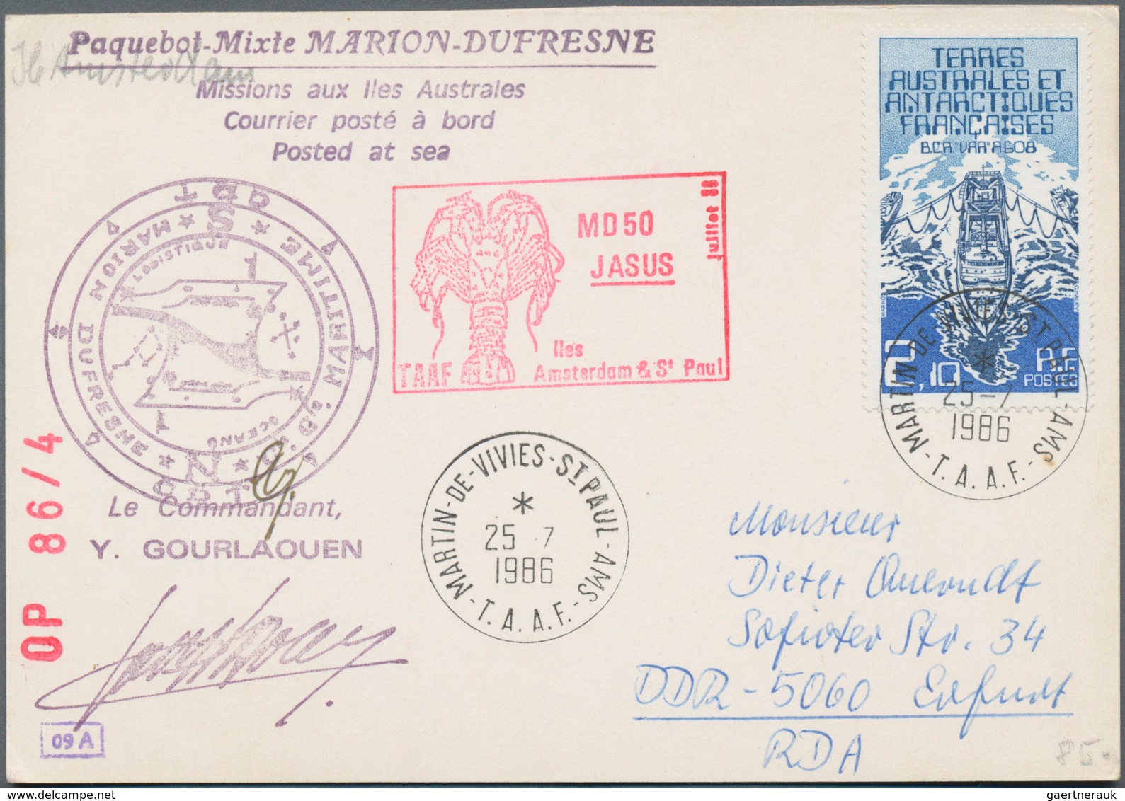 Französische Gebiete In Der Antarktis: 1976/2016, Collection Of 1.100+ Covers/cards, Showing A Lovel - Lettres & Documents