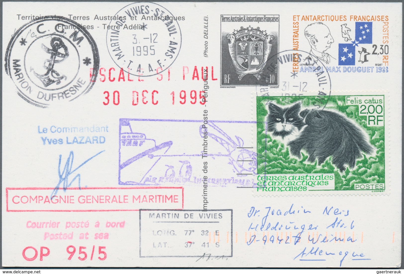 Französische Gebiete In Der Antarktis: 1976/2016, Collection Of 1.100+ Covers/cards, Showing A Lovel - Lettres & Documents