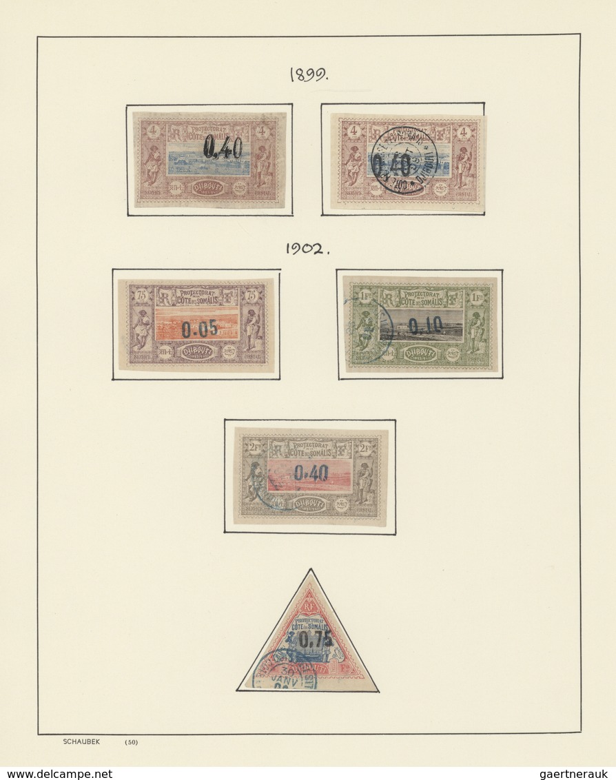 Französische Somaliküste: 1894/1958, A Splendid, Mainly Mint Collection On Album Pages, Comprising E - Usados