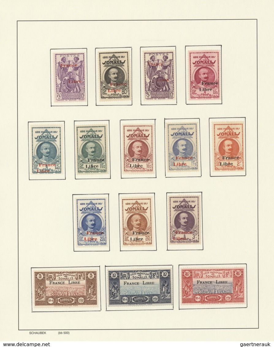 Französische Somaliküste: 1894/1958, A Splendid, Mainly Mint Collection On Album Pages, Comprising E - Usados