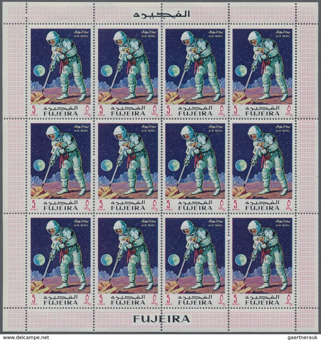 Fudschaira / Fujeira: 1970, Apollo Space Flights, 300 X Michel No. 390/398 Mint Never Hinged In Full - Fujeira