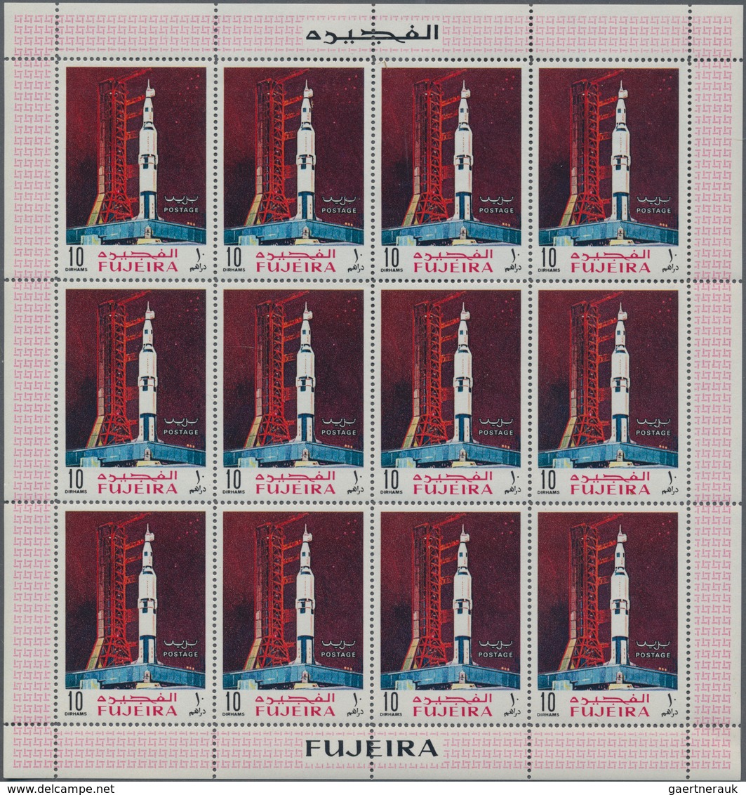 Fudschaira / Fujeira: 1970, Apollo Space Flights, 300 X Michel No. 390/398 Mint Never Hinged In Full - Fudschaira