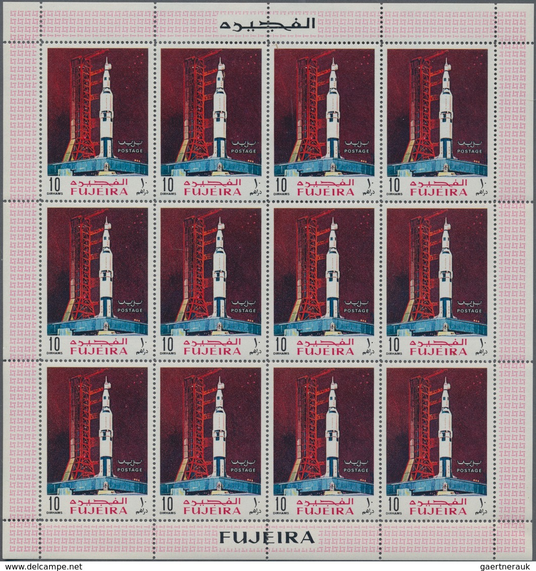 Fudschaira / Fujeira: 1970, Apollo Space Flights, 300 X Michel No. 390/398 Mint Never Hinged In Full - Fujeira