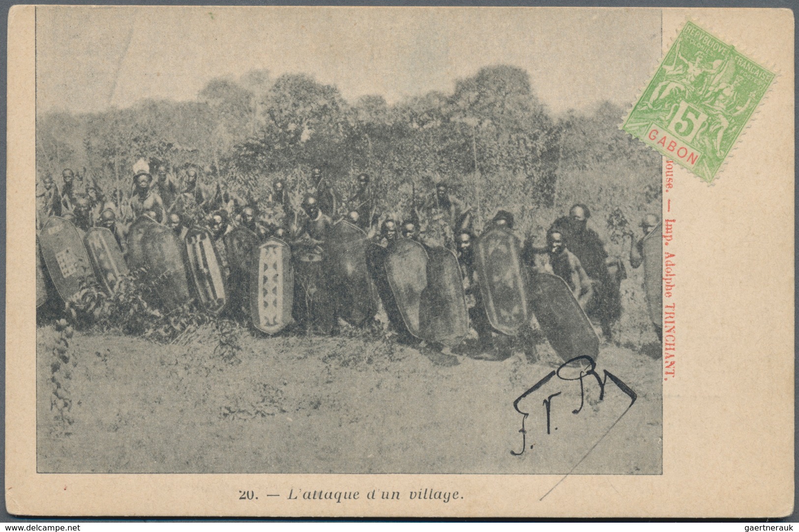 Gabun: 1900/1930, Small Box With More Then 100 Historical Postcards. They Are Mainly Unused, Some We - Gabón (1960-...)