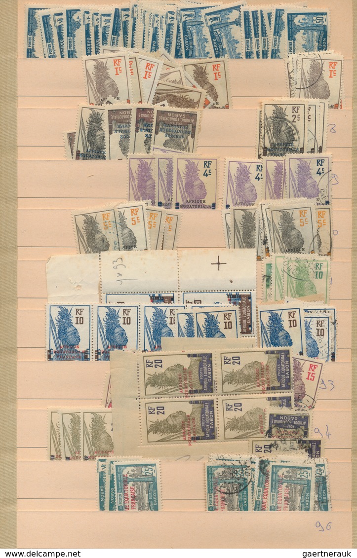 Gabun: 1904/1993, Comprehensive Mint And Used Stock In Two Thick Albums With Plenty Of Material, Fro - Gabon (1960-...)