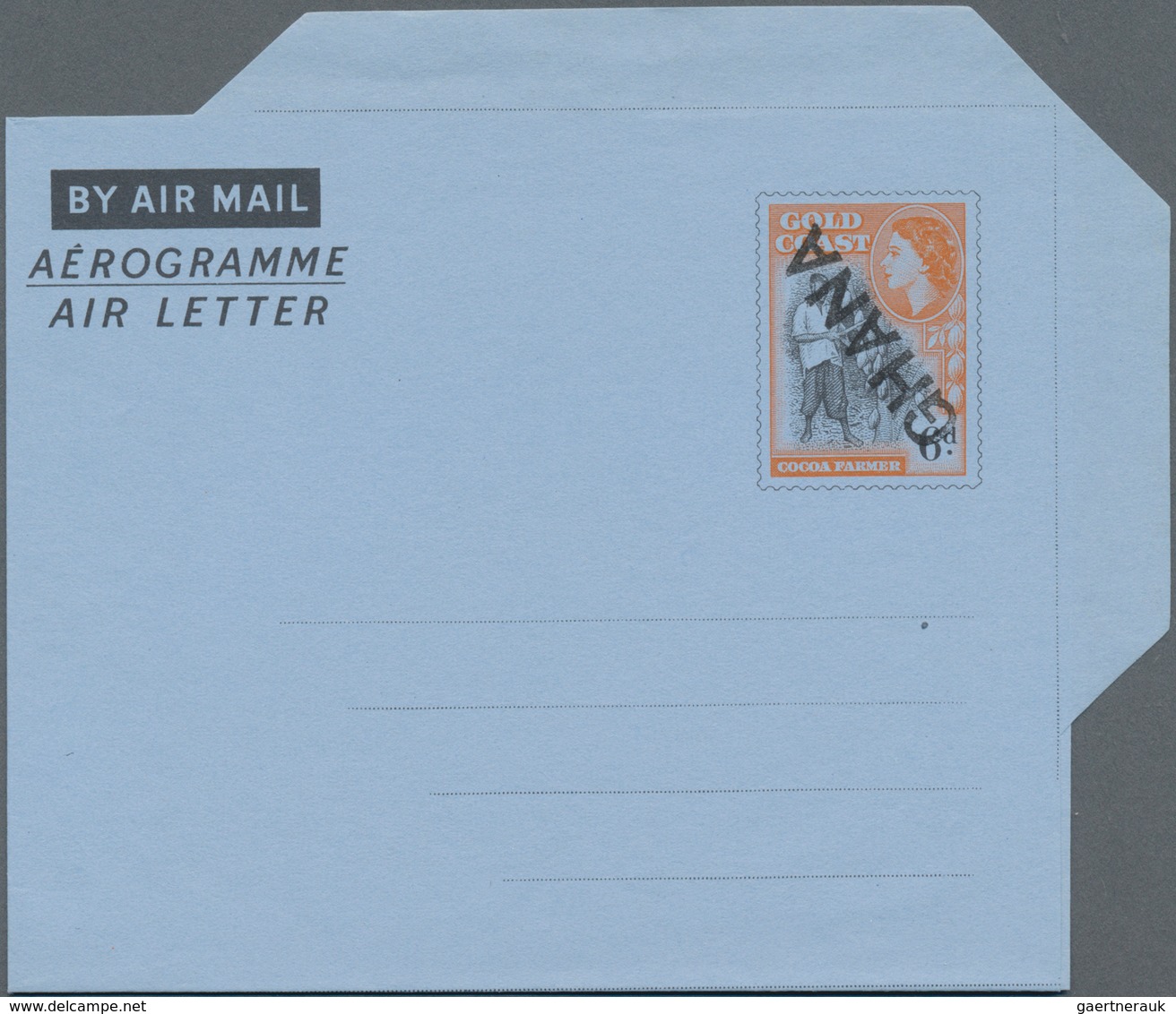 Ghana: 1956/82 Holding Of Ca. 380 Unused/CTO-used/used Postal Stationary, Besides, Many Aerograms Wi - Ghana (1957-...)