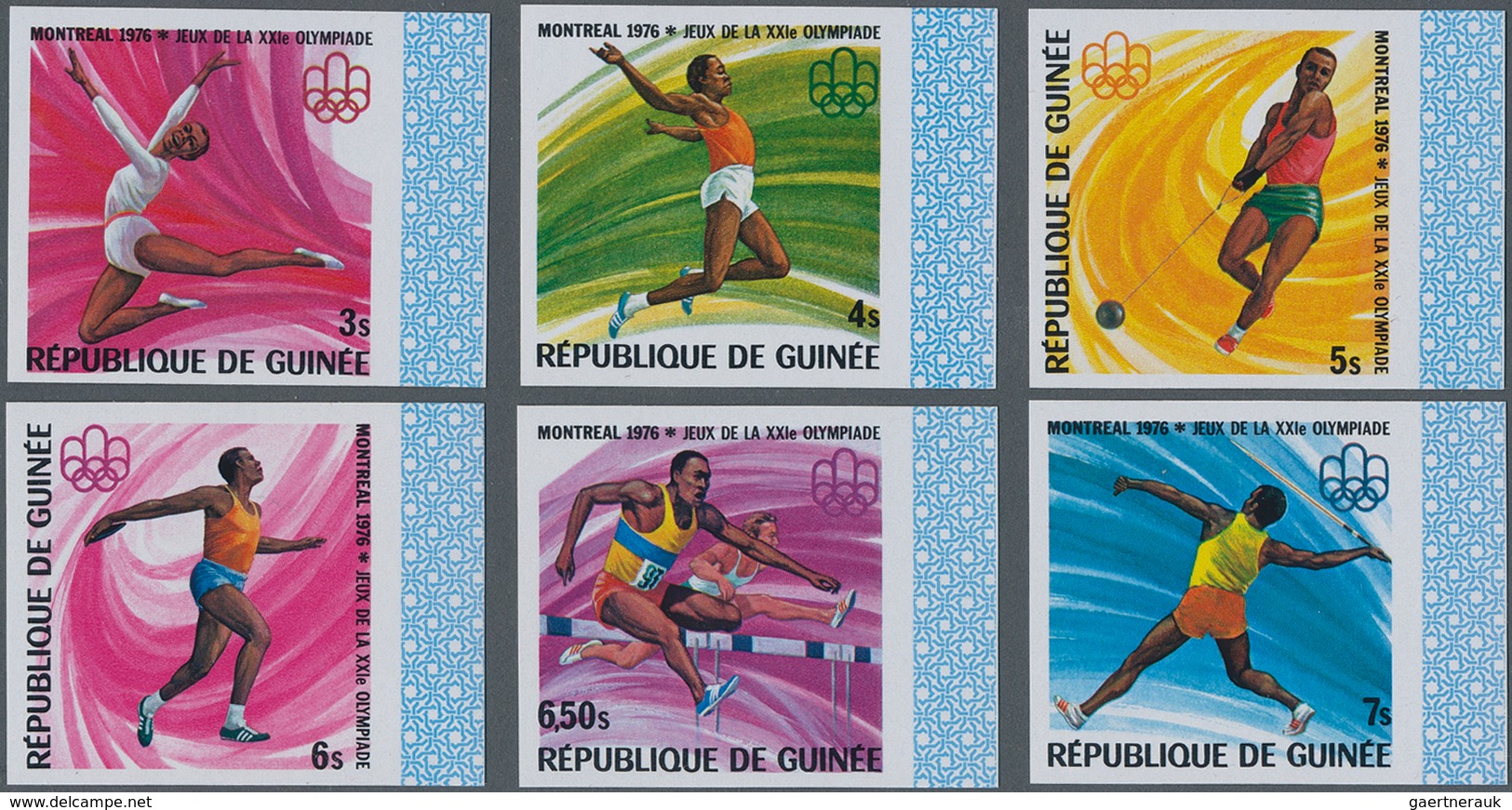 Guinea: 1965/1982. Lot Of 2,852 IMPERFORATE Stamps Showing Various Interesting Topics Like Animals ( - Guinee (1958-...)