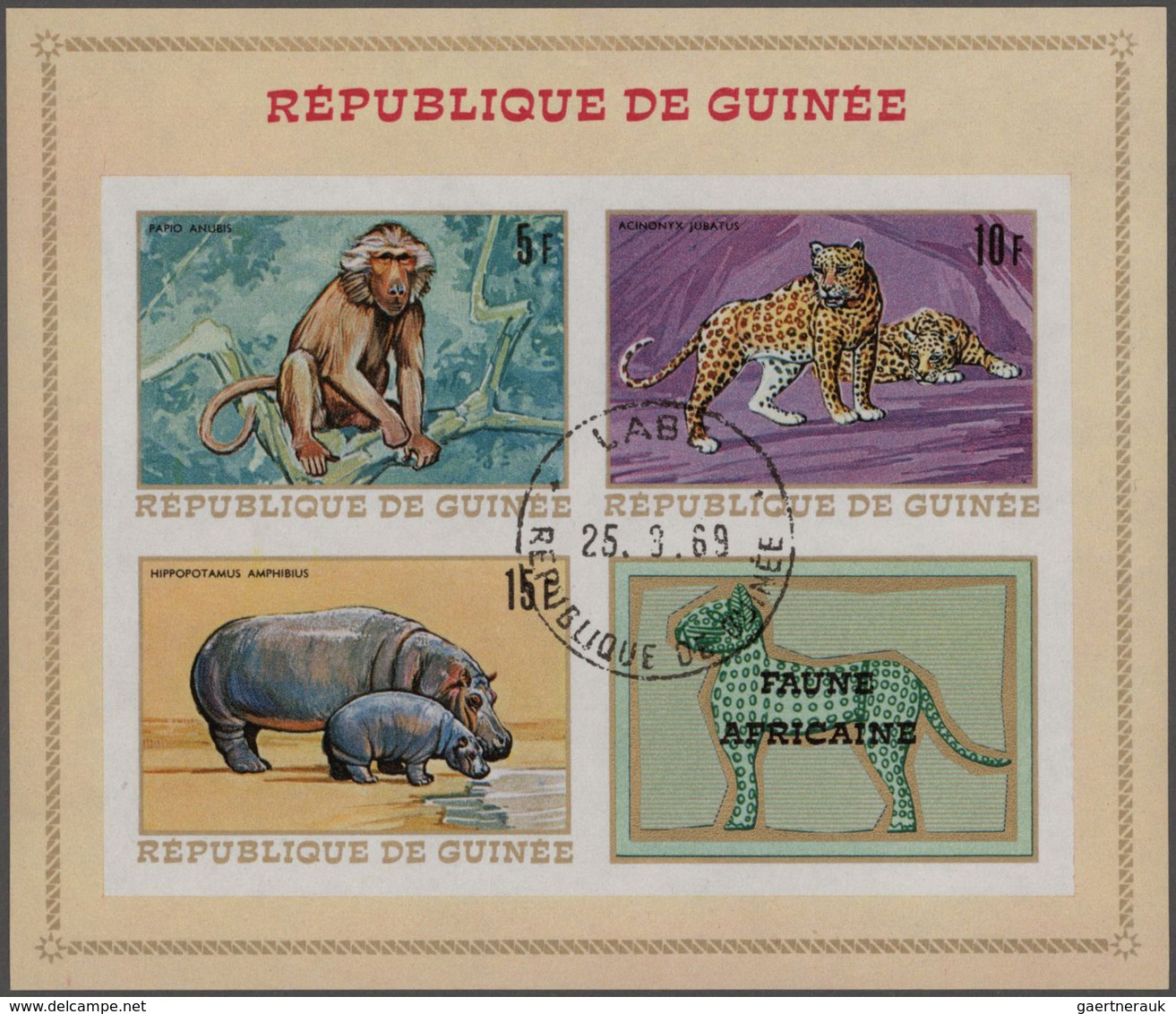 Guinea: 1966/1979 (ca.), Enormous Stock Of Used Perforated And Imperforated Stamps With Hundreds To - Guinée (1958-...)