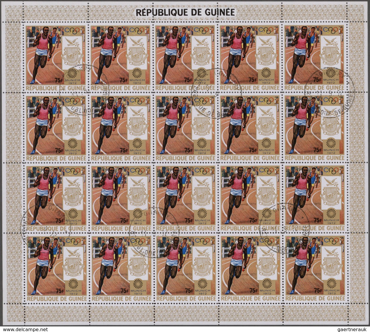 Guinea: 1966/1979 (ca.), Enormous Stock Of Used Perforated And Imperforated Stamps With Hundreds To - Guinea (1958-...)