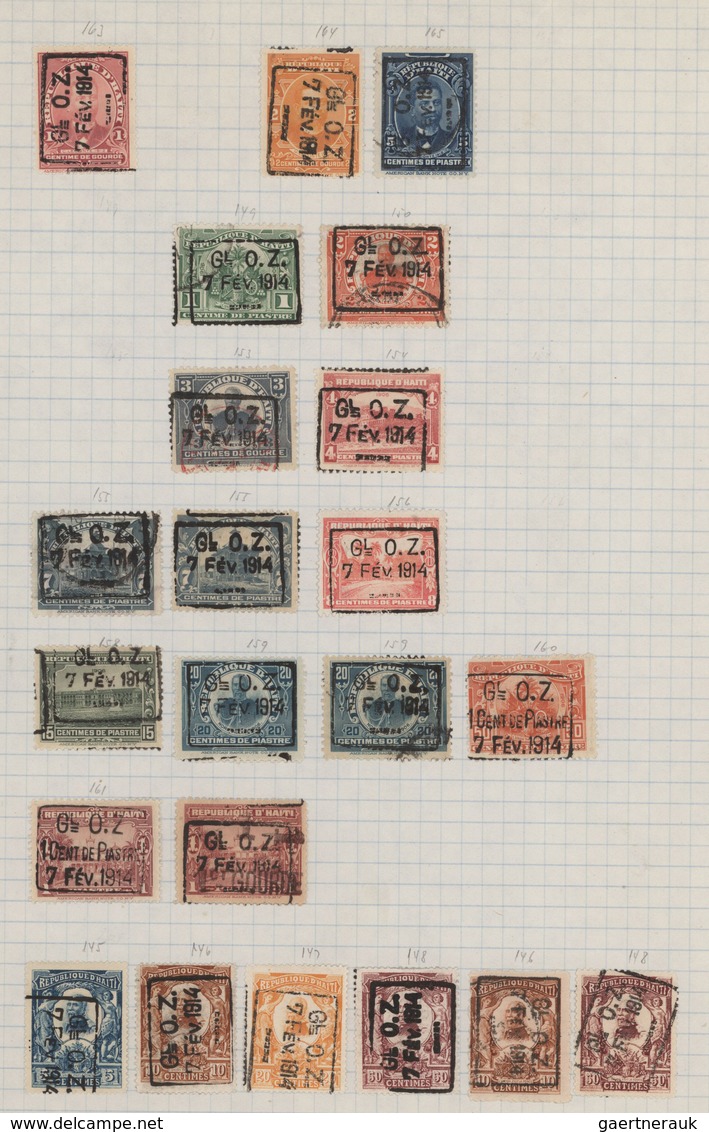 Haiti: 1881/1960 (ca.), Used And Mint Collection/accumulation On Leaves/stockpages, With Plenty Of I - Haití