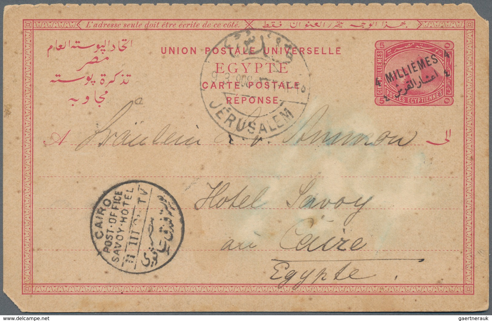 Holyland: 1658-1950 ca.: Specialized collection of about 150 covers, letters, postcards, postal stat