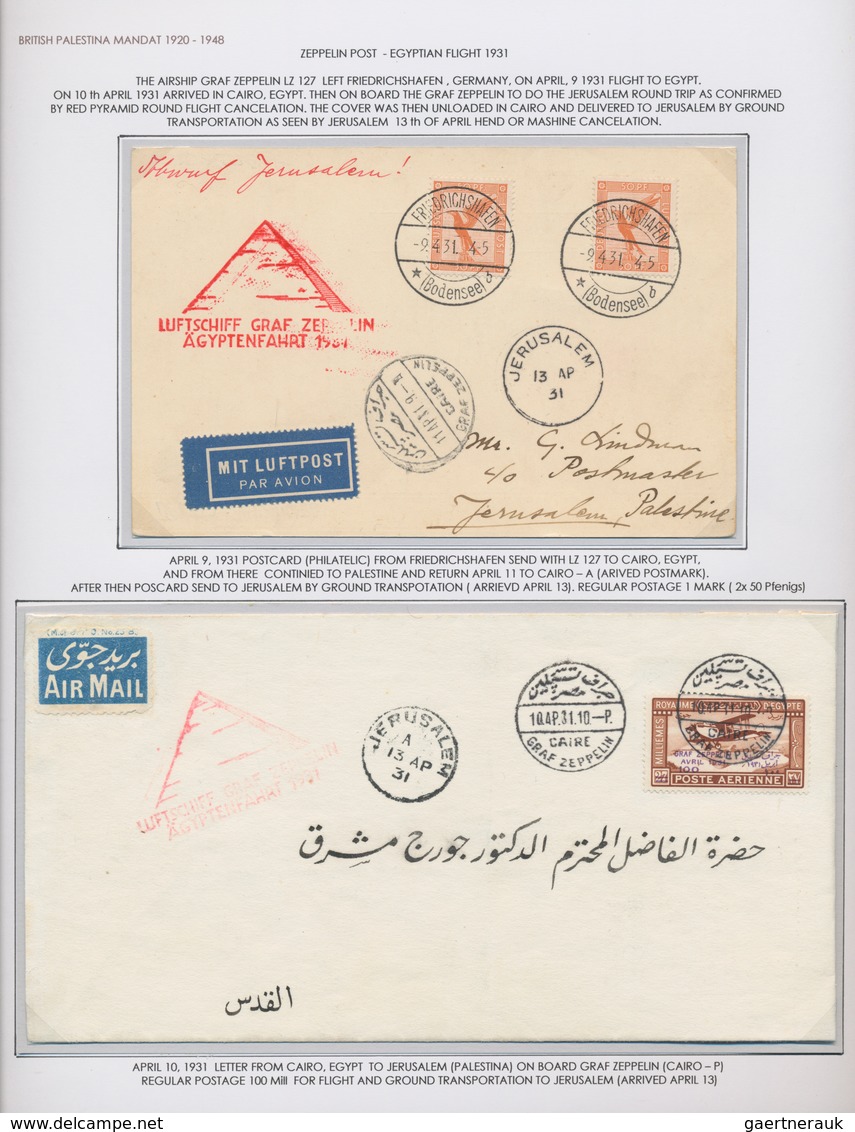 Holyland: 1658-1950 ca.: Specialized collection of about 150 covers, letters, postcards, postal stat