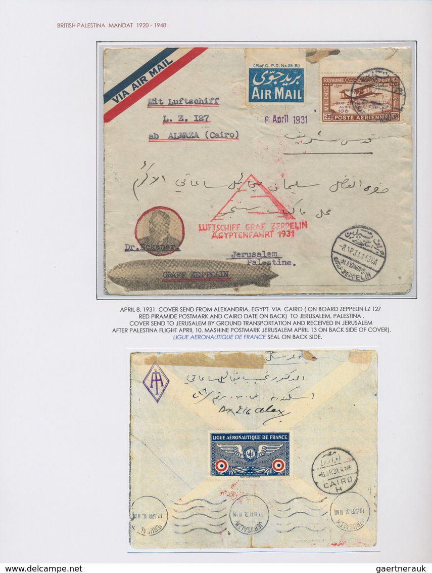 Holyland: 1658-1950 ca.: Specialized collection of about 150 covers, letters, postcards, postal stat