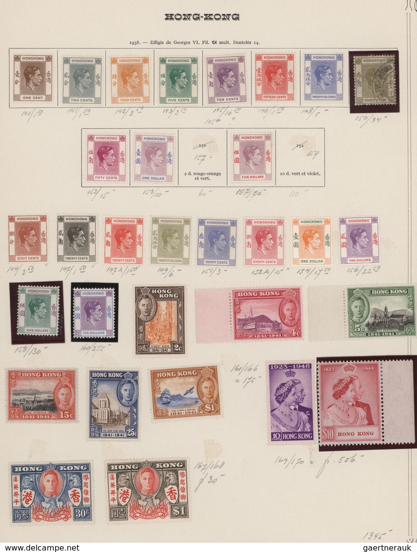 Hongkong: 1862/1962, Mint And Used Collection On Album Pages, From A Nice Section QV Heads, KGV Defi - Sonstige & Ohne Zuordnung