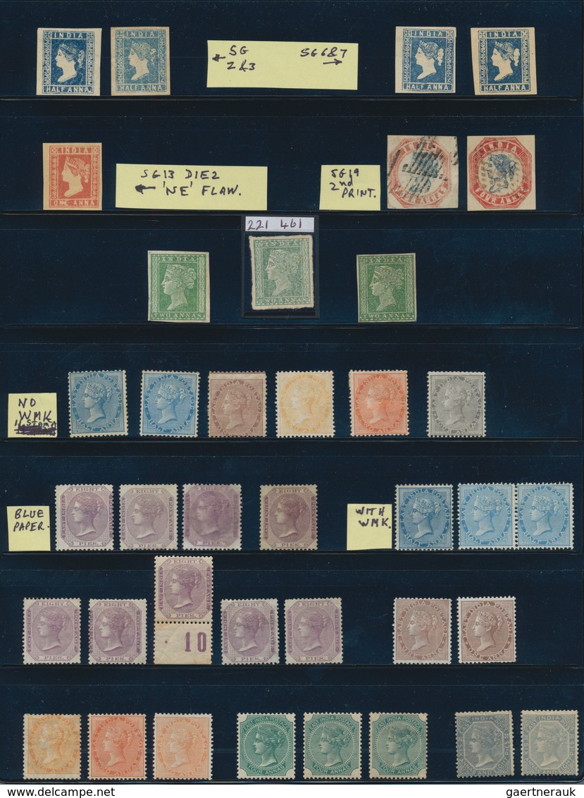 Indien: 1854-1946 British India Mint: Collection Of More Than 400 Mint Stamps, Almost All Different, - 1854 Britische Indien-Kompanie