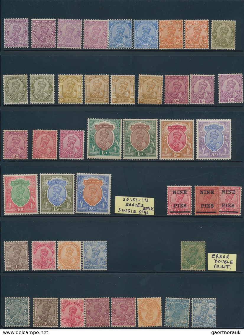 Indien: 1854-1946 British India Mint: Collection Of More Than 400 Mint Stamps, Almost All Different, - 1854 Compagnie Des Indes