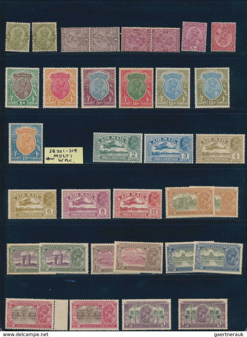 Indien: 1854-1946 British India Mint: Collection Of More Than 400 Mint Stamps, Almost All Different, - 1854 Britse Indische Compagnie