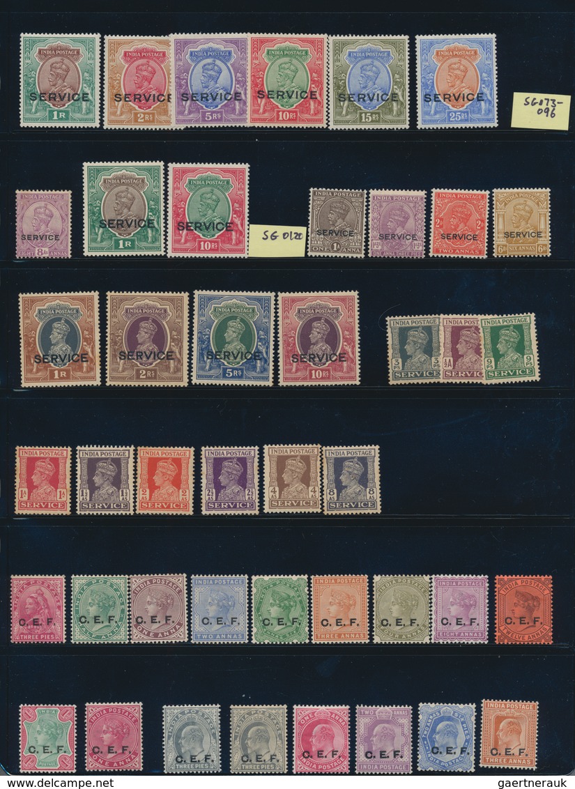 Indien: 1854-1946 British India Mint: Collection Of More Than 400 Mint Stamps, Almost All Different, - 1854 Britische Indien-Kompanie