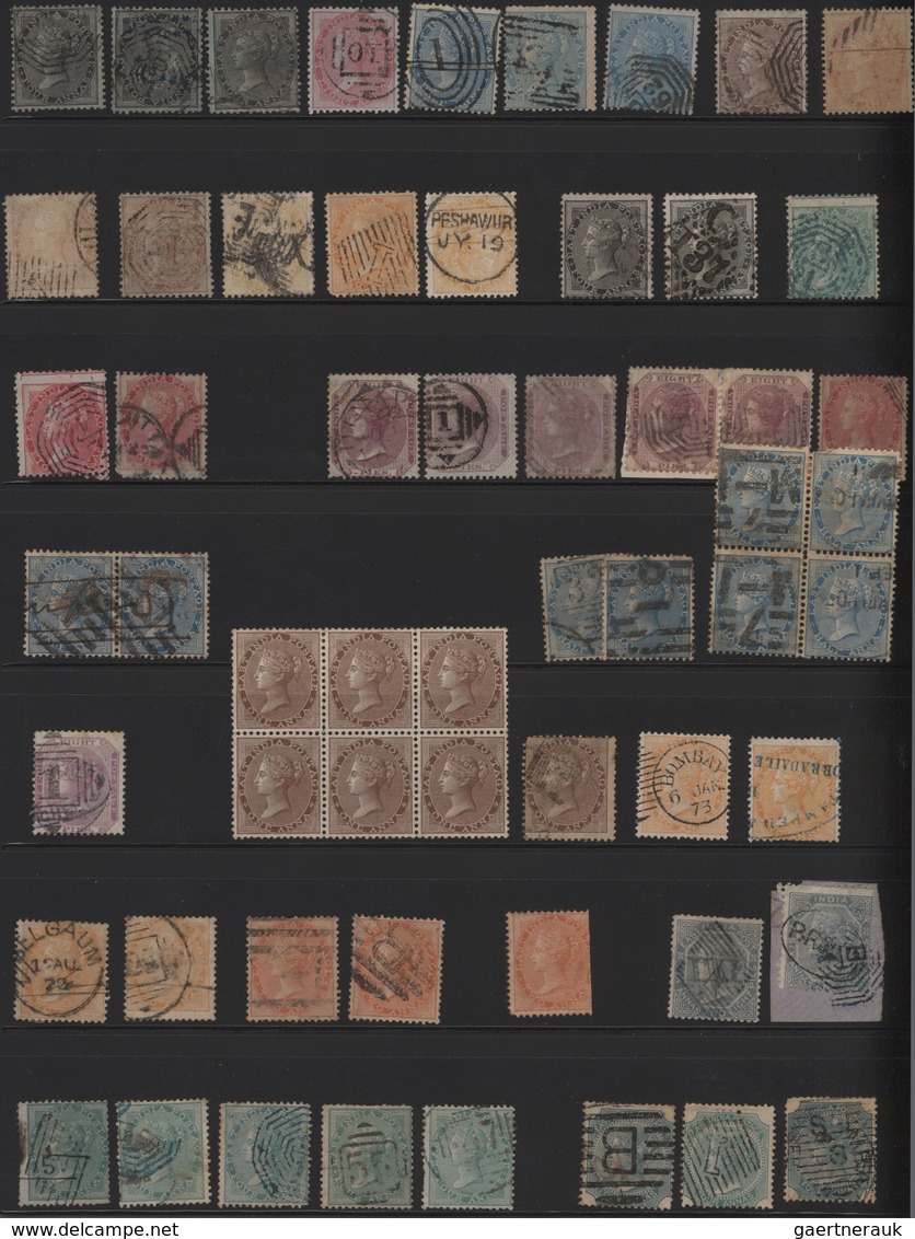 Indien: 1854-1946: Collection Of More Than 700 Stamps, Used Mostly, Some Mint, Starting With 32 Lith - 1854 Britische Indien-Kompanie