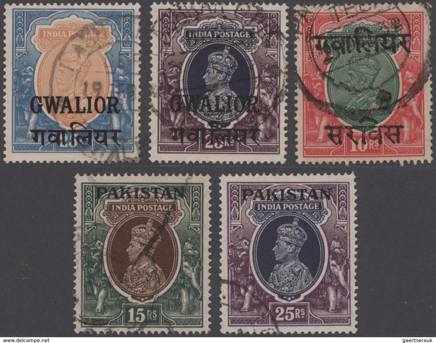 Indien: 1854-1946: Collection Of Mostly Used Stamps Of British India And Indian Convention States, S - 1854 Compañia Británica De Las Indias