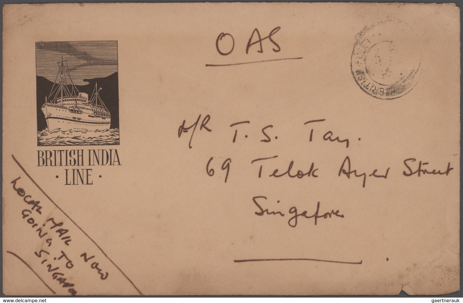 Indien: 1860-1946 ca.: More than 280 covers, postcards, picture postcards and postal stationery item