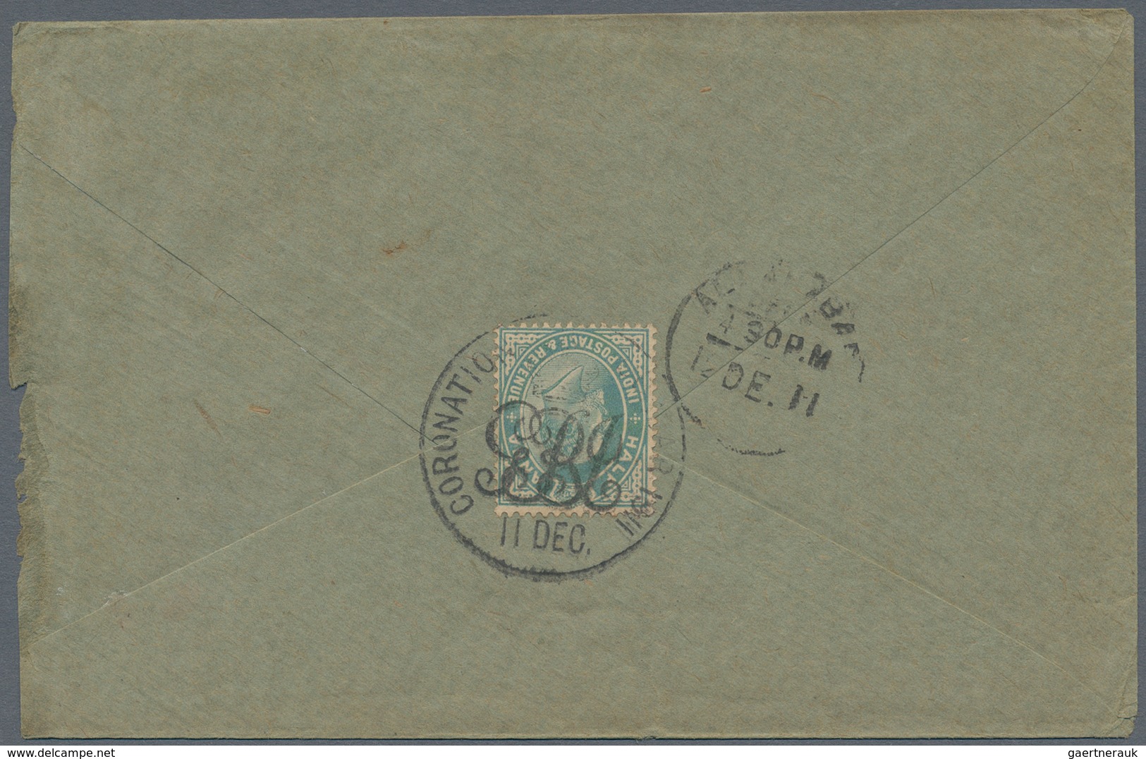 Indien: 1911/1922 Special Datestamps "Coronation Durbar 1911" And "The Prince Of Wales Camp 1922" On - 1854 Compagnie Des Indes