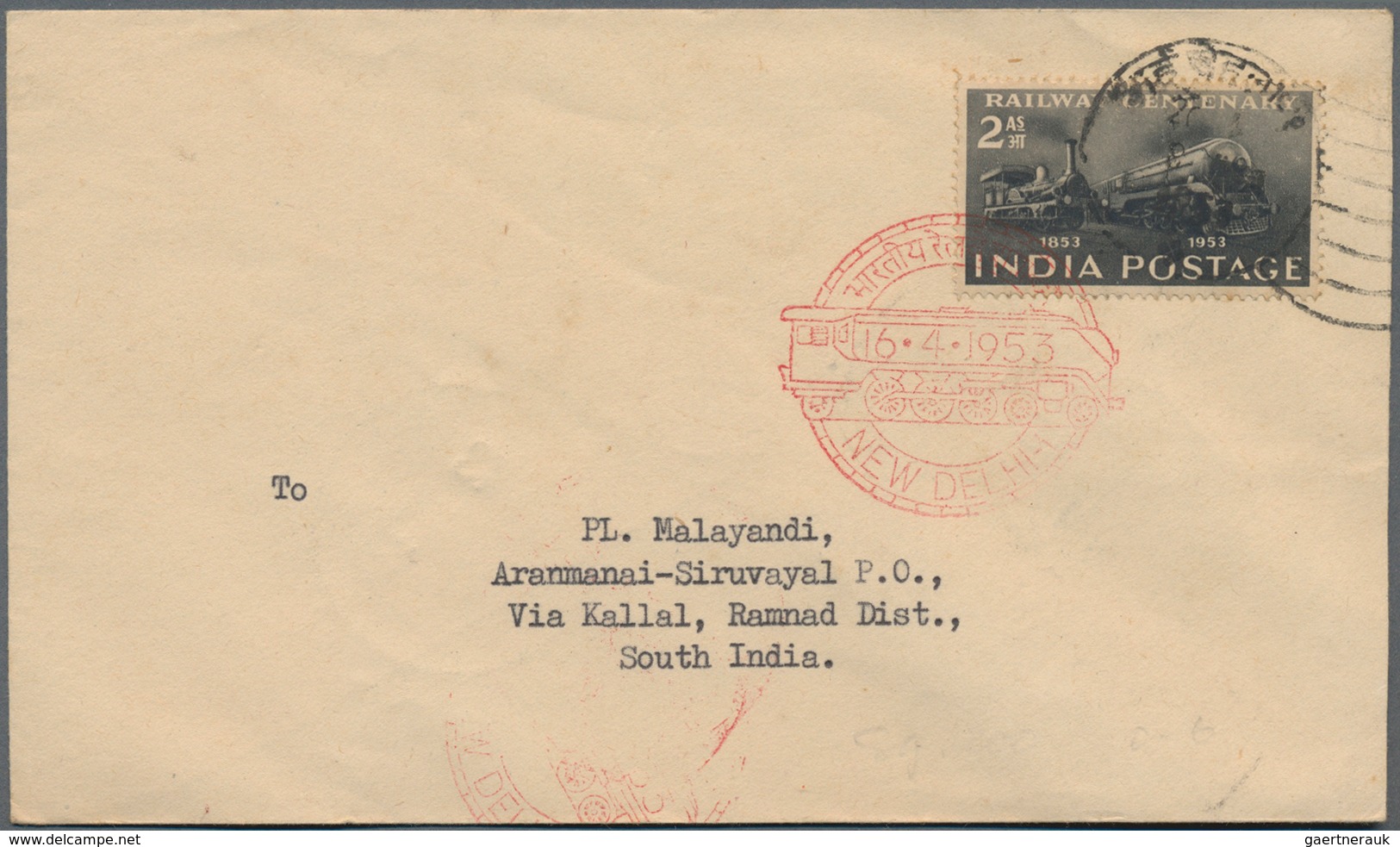 Indien: 1947-1990's: More Than 80 Covers, Postcards, FDCs And Postal Stationery Items, With First Fl - 1854 Britische Indien-Kompanie