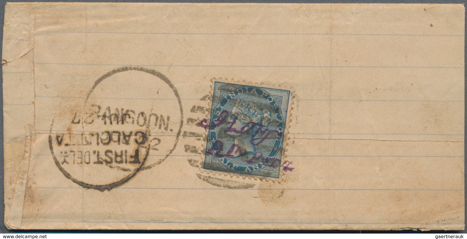 Indien - Used Abroad - Burma: BURMA 1856-1930's: More Than 800 Covers, Postcards, Postal Stationery - Sonstige & Ohne Zuordnung