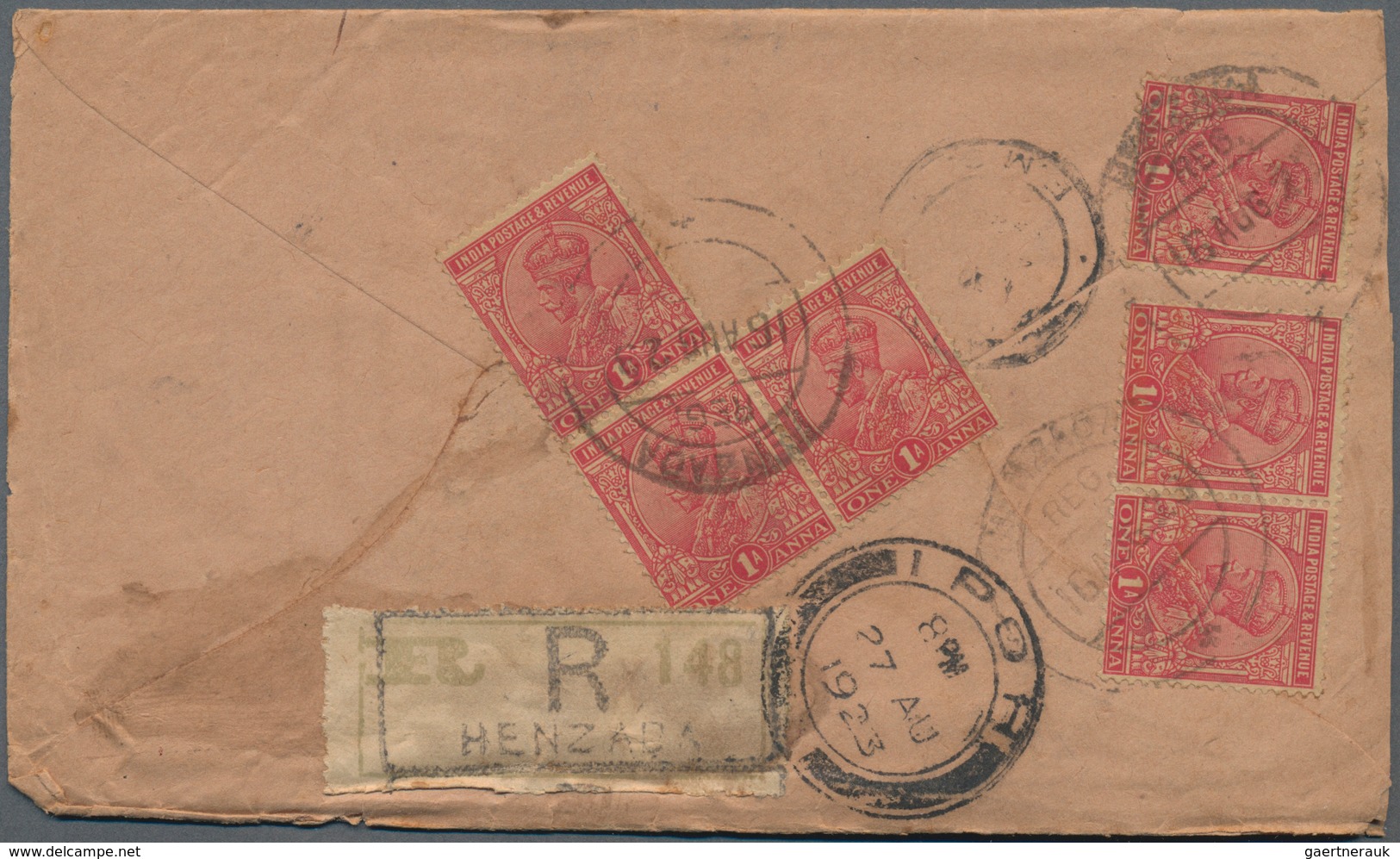 Indien - Used Abroad - Burma: BURMA 1856-1930's: More than 800 covers, postcards, postal stationery