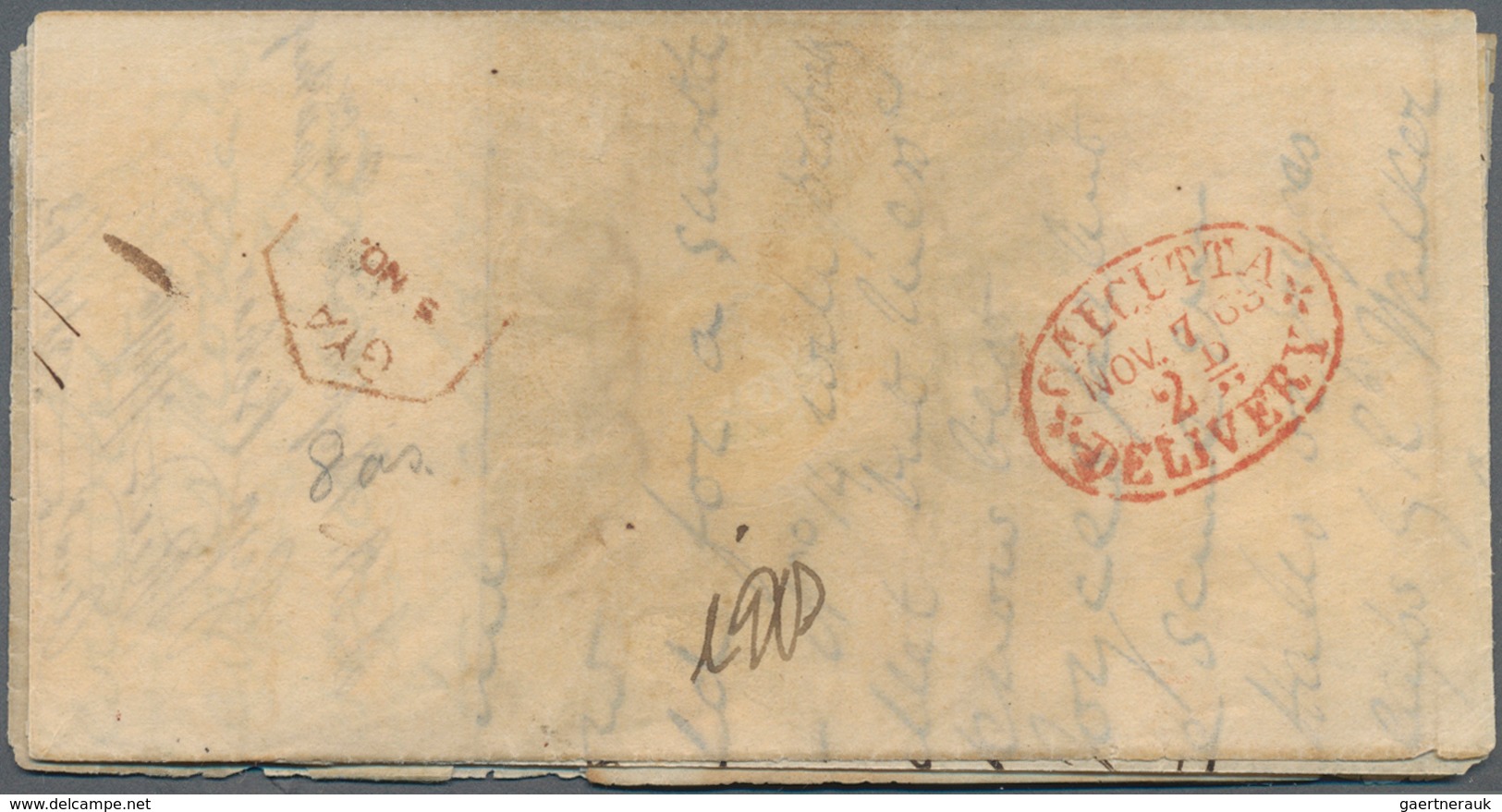 Indien - Ganzsachen: 1857: Collection Of 12 Postal Stationery Letter Sheets, One Fine Unused, Others - Sin Clasificación