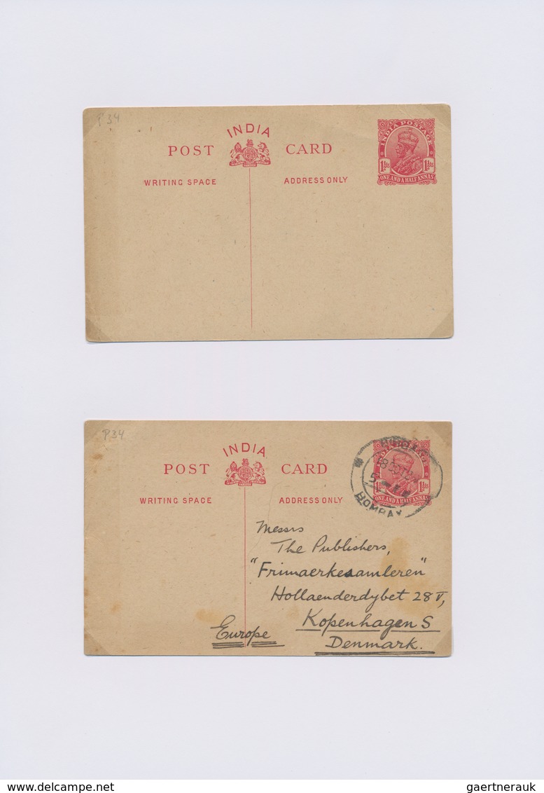 Indien - Ganzsachen: 1879-1937 Specialized Collection Of More Than 140 Postal Stationery Cards, Unus - Sin Clasificación
