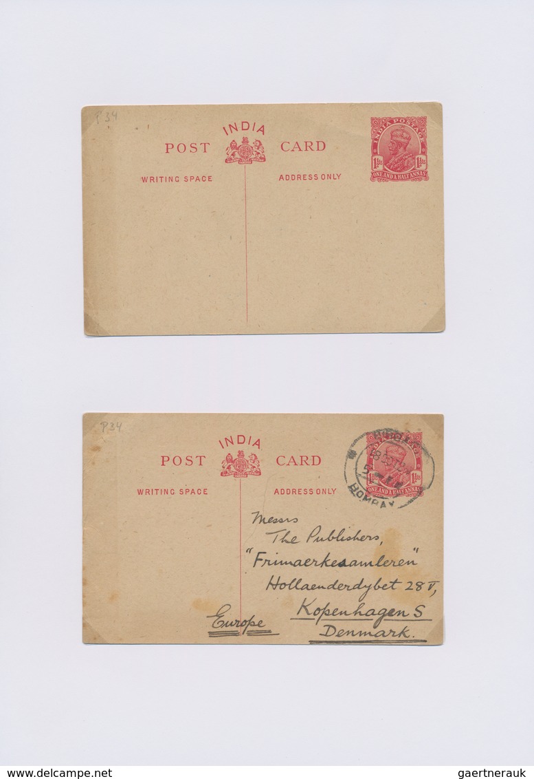 Indien - Ganzsachen: 1879-1937 Specialized Collection Of More Than 140 Postal Stationery Cards, Unus - Non Classés