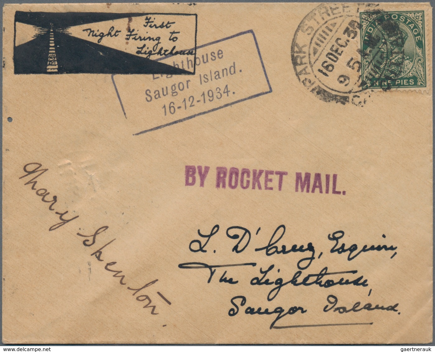 Indien - Raketenpost: 1934-44 Collection Of 34 Covers, Cards Etc. Flown By Various Rockets, All Diff - Otros & Sin Clasificación